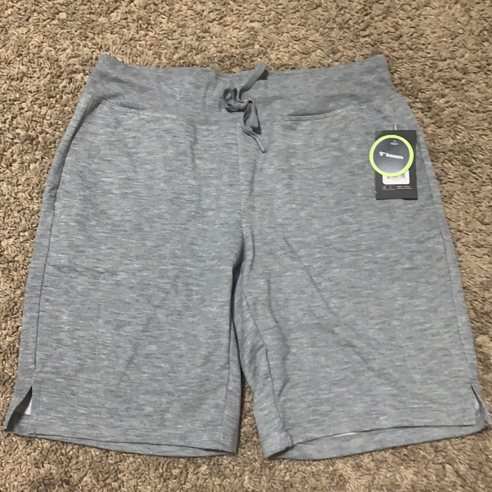 Gray cotton shorts